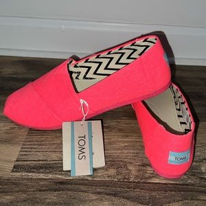 NWT TOMS 10018194T Alpargata Canvas Slip On  Womens  Flats Casual   - Pink